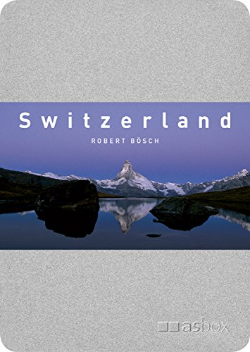 Switzerland Postkartenbox: Alu-Kartenbox mit 50 Postkarten, zweisprachig d/f