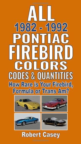 All 1982-1992 Pontiac Firebird Colors, Codes & Quantities: How Rare is Your Firebird, Formula, or Trans Am? All 1982-1992 Pontiac Firebird Colors, Codes & Quantities: How Rare is Your Firebird, Formula, or Trans Am?