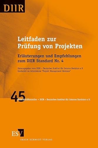 Leitfaden zur Prüfung von Projekten: Erläuterungen und Empfehlungen zum DIIR Standard Nr. 4. Mit zahlreichen Prüfungsfeldern und -fragen (DIIR-Schriftenreihe) von Schmidt (Erich), Berlin