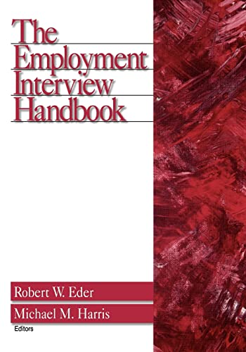 EDER: THE EMPLOYMENT (P) INTERVIEW HANDBOOK von Sage Publications