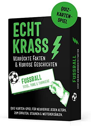 Echt krass verrückte Fakten & kuriose Geschichten - FUSSBALL. Fragespiel & Ratequiz mit wahren Geschichten über Kicker, Tore & Turniere.: Quiz-Spiel ... verrückte Fakten und kuriose Geschichten.)