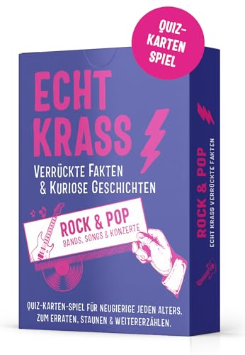 Echt krass verrückte Fakten & kuriose Geschichten - ROCK & POP. Fragespiel & Ratequiz mit wahren Geschichten über Bands, Songs & Konzerte.: Quiz-Spiel ... verrückte Fakten und kuriose Geschichten.)