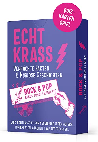 Echt krass verrückte Fakten & kuriose Geschichten - ROCK & POP. Fragespiel & Ratequiz mit wahren Geschichten über Bands, Songs & Konzerte.: Quiz-Spiel ... verrückte Fakten und kuriose Geschichten.) von Tusitala Verlag