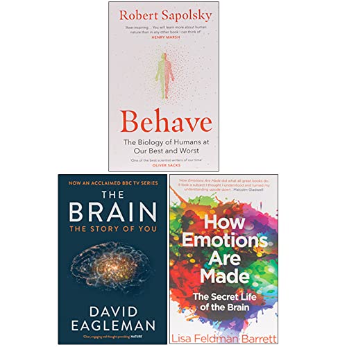 Behave, The Brain, How Emotions Are Made 3 Books Collection Set