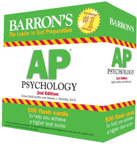 Barron's AP Psychology Flash Cards von Barrons Educational Series
