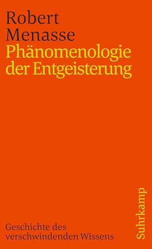 Phänomenologie der Entgeisterung: Geschichte des verschwindenden Wissens (suhrkamp taschenbuch) von Suhrkamp Verlag