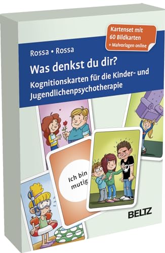 Was denkst du dir?: Kognitionskarten für die Kinder- und Jugendlichenpsychotherapie. Kartenset mit 60 Bildkarten. Mit Illustrationen von Steffen Gumpert. Mit Online-Material (Beltz Therapiekarten)