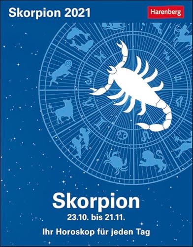 Skorpion Sternzeichenkalender 2021 - Tagesabreißkalender mit ausführlichem Tageshoroskop und Zitaten - Tischkalender zum Aufstellen oder Aufhängen - Format 11 x 14 cm: Ihr Horoskop für jeden Tag Skorpion Sternzeichenkalender 2021 - Tagesabreißkalender mit ausführlichem Tageshoroskop und Zitaten - Tischkalender zum Aufstellen oder Aufhängen - Format 11 x 14 cm: Ihr Horoskop für jeden Tag