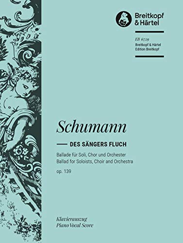 Des Sängers Fluch op. 139 - Klavierauszug (EB 6729)