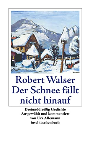 Der Schnee fällt nicht hinauf: 33 Gedichte (insel taschenbuch)