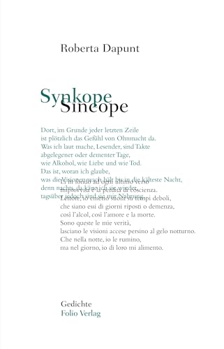 Synkope / Sincope: Gedichte deutsch / italienisch