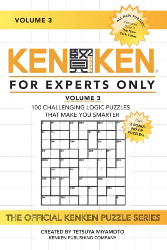 KenKen: For Expert Only, Volume 3