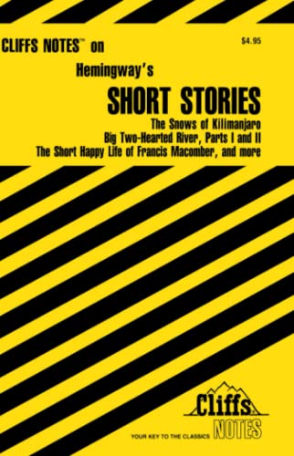 CliffsNotes on Hemingway's Short Stories (CliffsNotes on Literature)