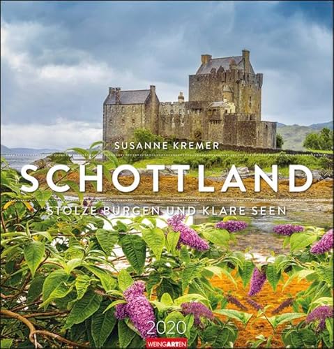 Schottland: Stolze Burgen und klare Seen. Wandkalender 2020. Monatskalendarium. Spiralbindung. Format 46 x 48 cm