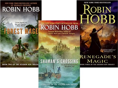 Robin Hobb Soldier Son Trilogy Collection 3 Books Set (Renegade's Magic,Shaman's Crossing, Forest Mage)