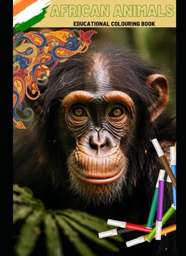 African Animals Educational Colouring Book (Uncle Tony's eBook Library, Band 3)