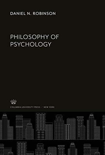 Philosophy of Psychology von Columbia University Press