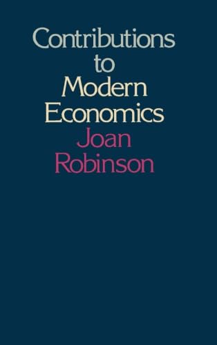 Contributions to Modern Economics von Academic Press