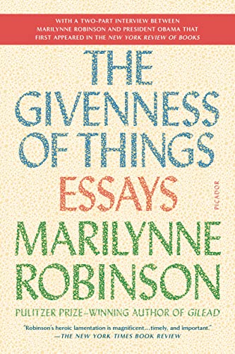 Givenness Of Things: Essays