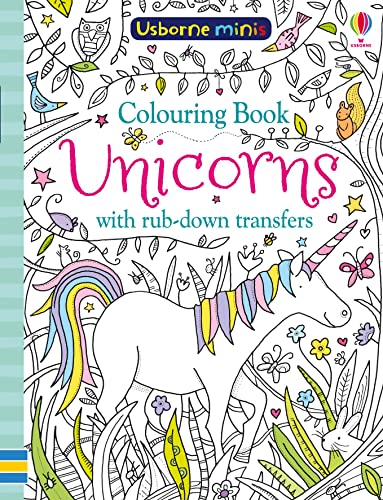 Colouring Book Unicorns with Rub Downs (Usborne Minis)