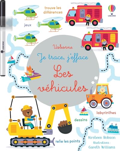 Les véhicules - Je trace, j'efface - Dès 3 ans von USBORNE