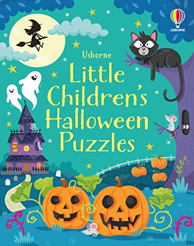 Little Children's Halloween Puzzles: A Halloween Book for Kids (Children's Puzzles)