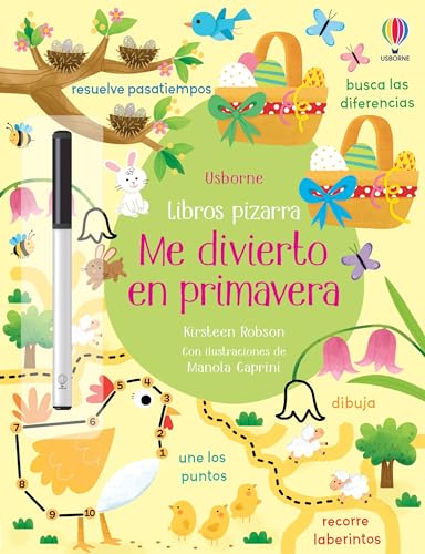 Me divierto en primavera (Libros pizarra con actividades) von Usborne
