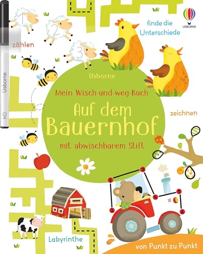 Mein Wisch-und-weg-Buch: Auf dem Bauernhof: mit abwischbarem Stift (Meine Wisch-und-weg-Bücher)