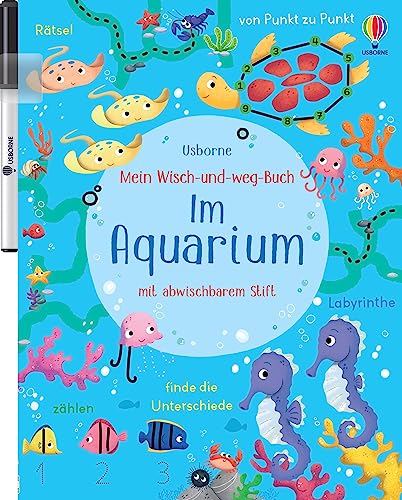 Mein Wisch-und-weg-Buch: Im Aquarium: Wisch-und-weg mit abwischbarem Stift – ab 4 Jahren (Meine Wisch-und-weg-Bücher)