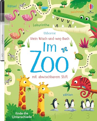 Mein Wisch-und-weg-Buch: Im Zoo: mit abwischbarem Stift (Meine Wisch-und-weg-Bücher)
