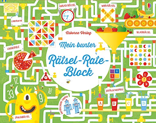 Mein bunter Rätsel-Rate-Block (Usborne Mitmach-Blöcke)