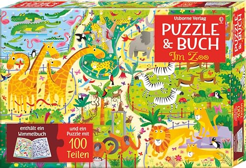 Usborne Verlag Puzzle & Buch: Im Zoo