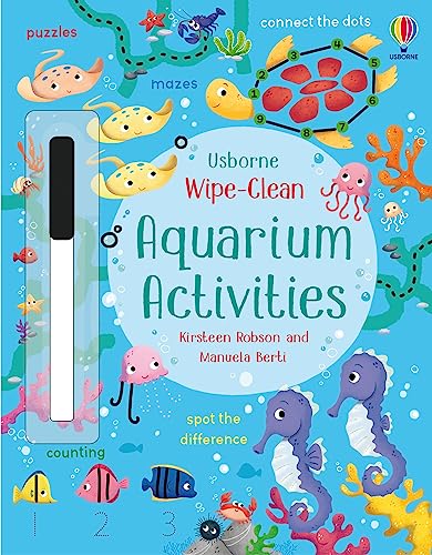 Wipe-Clean Aquarium Activities (Wipe-clean Activities) von Usborne Publishing
