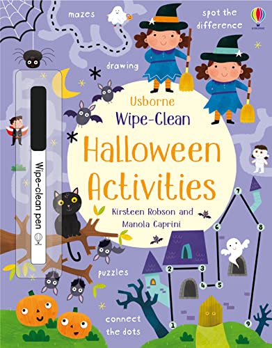 Wipe-Clean Halloween Activities: A Halloween Book for Children (Wipe-clean Activities) von Usborne Publishing Ltd