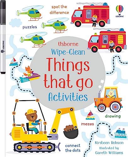 Wipe-Clean Things That Go Activities (Wipe-clean Activities) von Usborne Publishing Ltd