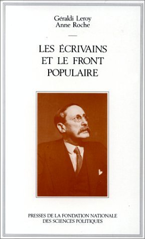 Les écrivains et le Front populaire