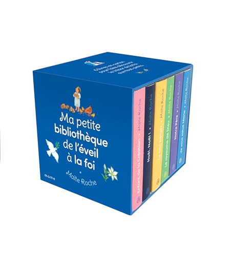 Ma petite bibliothèque de l'éveil à la foi: Coffret avec 6 livres : Enfant de la création ; Noël, Noël ! ; Le royaume de Dieu ; Le bon berger ; Notre Père ; Je vous salue Marie
