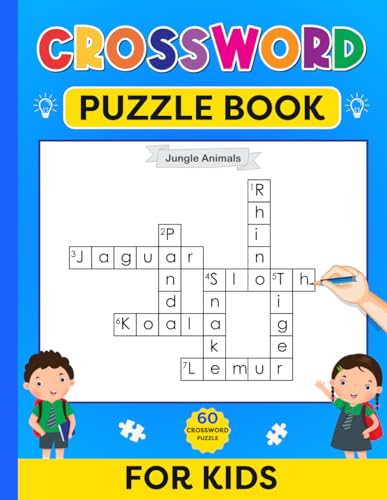 CROSSWORD PUZZLE BOOK FOR KIDS: 60 CROSSWORD PUZZLE for KIDS von Independently published