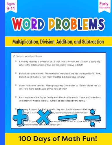 Math Word Problems: Multiplication, Division, Addition, and Subtraction von Independently published