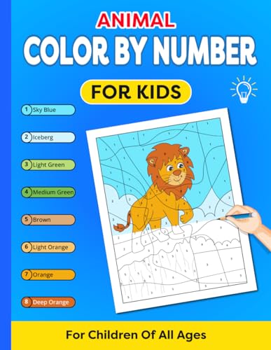 Animal color by number for kids von Independently published