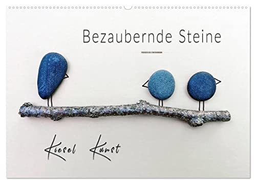 Bezaubernde Steine - Kieselkunst (Wandkalender 2024 DIN A2 quer), CALVENDO Monatskalender