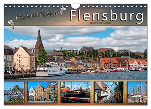Bezauberndes Flensburg (Wandkalender 2024 DIN A4 quer), CALVENDO Monatskalender