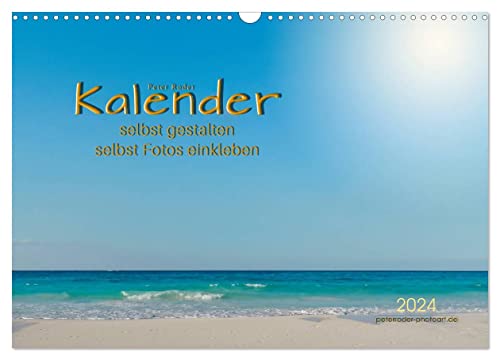 Kalender - selbst gestalten, Fotos selbst einkleben (Wandkalender 2024 DIN A3 quer), CALVENDO Monatskalender