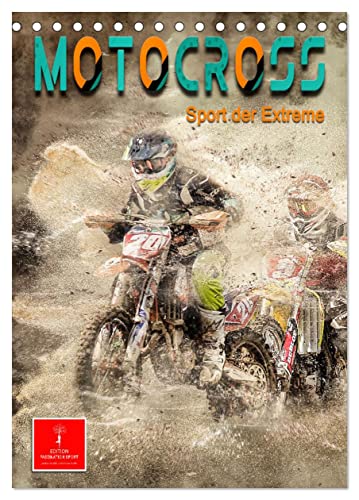 Motocross - Sport der Extreme (Tischkalender 2025 DIN A5 hoch), CALVENDO Monatskalender von CALVENDO