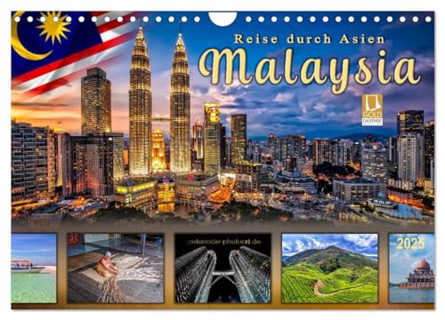 Reise durch Asien - Malaysia (Wandkalender 2025 DIN A4 quer), CALVENDO Monatskalender von CALVENDO