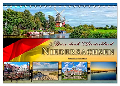 Reise durch Deutschland - Niedersachsen (Tischkalender 2024 DIN A5 quer), CALVENDO Monatskalender