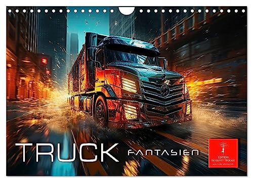 Truck Fantasien (Wandkalender 2024 DIN A4 quer), CALVENDO Monatskalender
