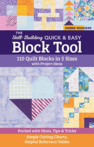 The Skill-Building Quick & Easy Block Tool: 110 Quilt Blocks in 5 Sizes With Project Ideas; Packed With Hints, Tips & Tricks; Simple Cutting Charts, Helpful Reference Tables (Reference Guide) von C & T Publishing