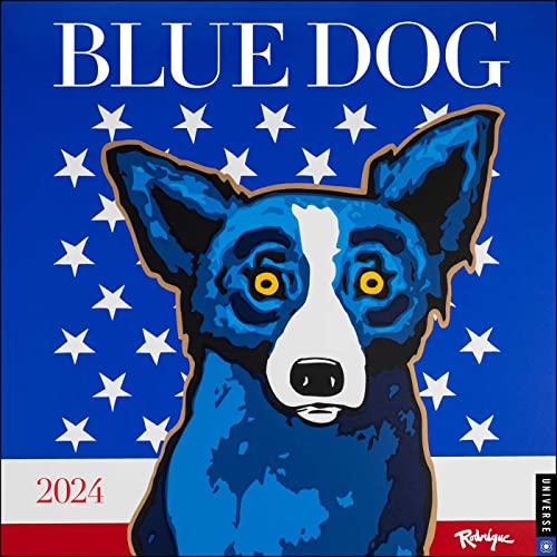 Blue Dog 2024 Wall Calendar
