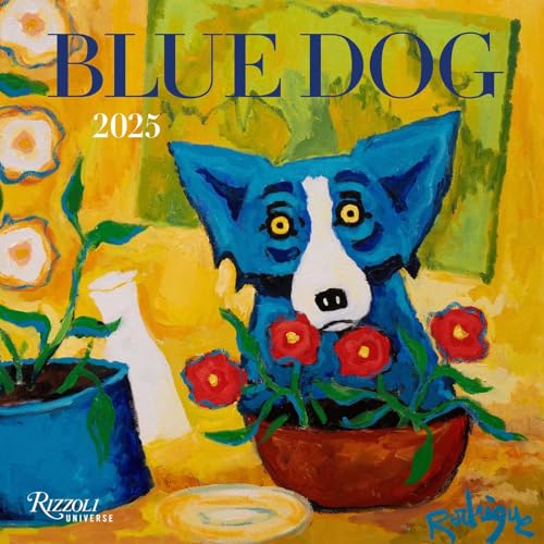 Blue Dog 2025 Wall Calendar von Rizzoli